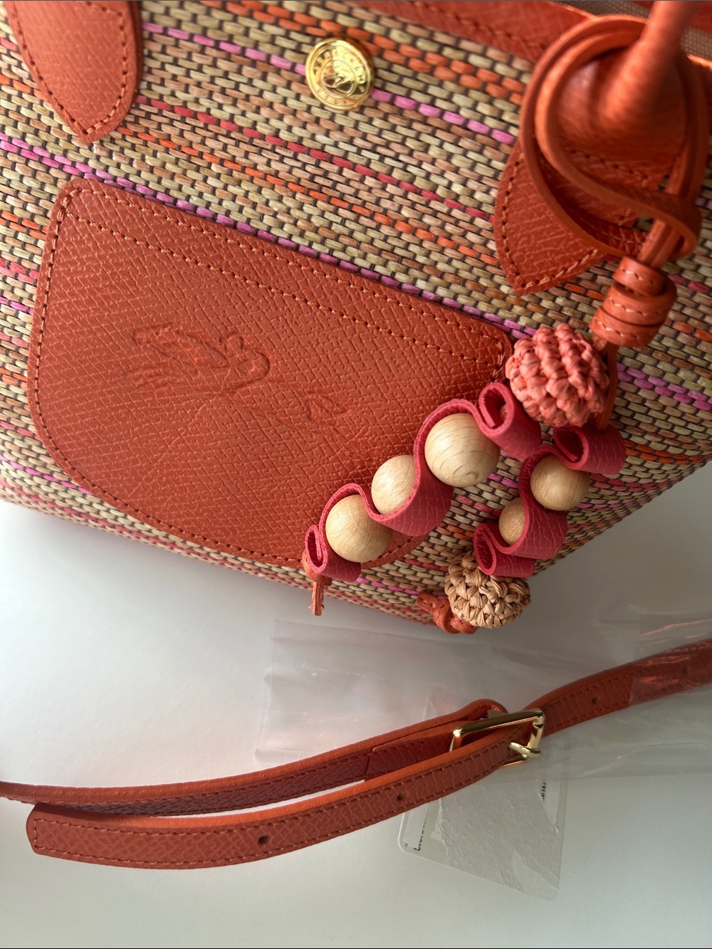Longchamp Le Pliage Collection Basket Bag Rainbow - Picture 15 of 15